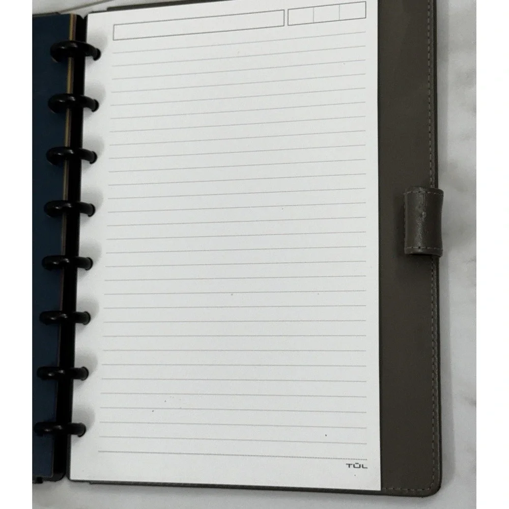 Tul notebook tan 8 1/2 x 7 inches